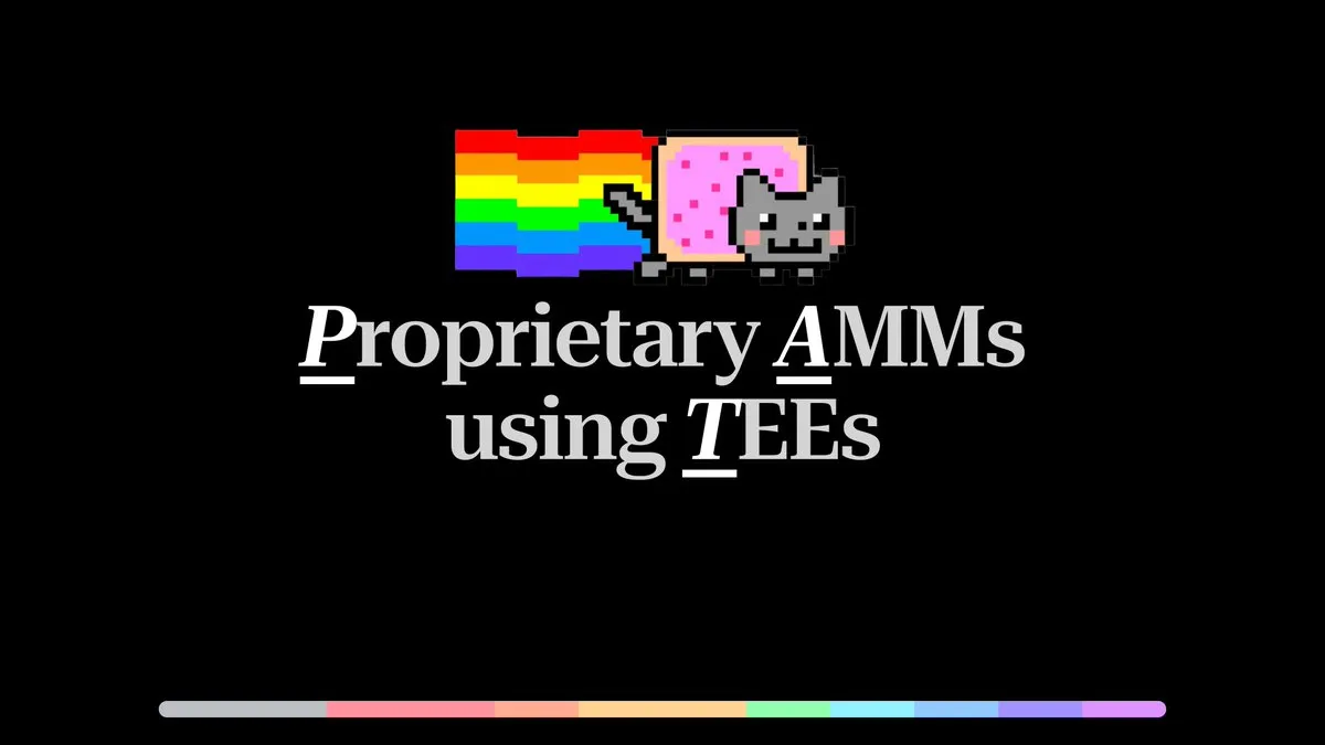 Proprietary AMMs using TEEs